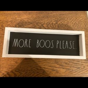 Rae Dunn - More Boos Please Sign
